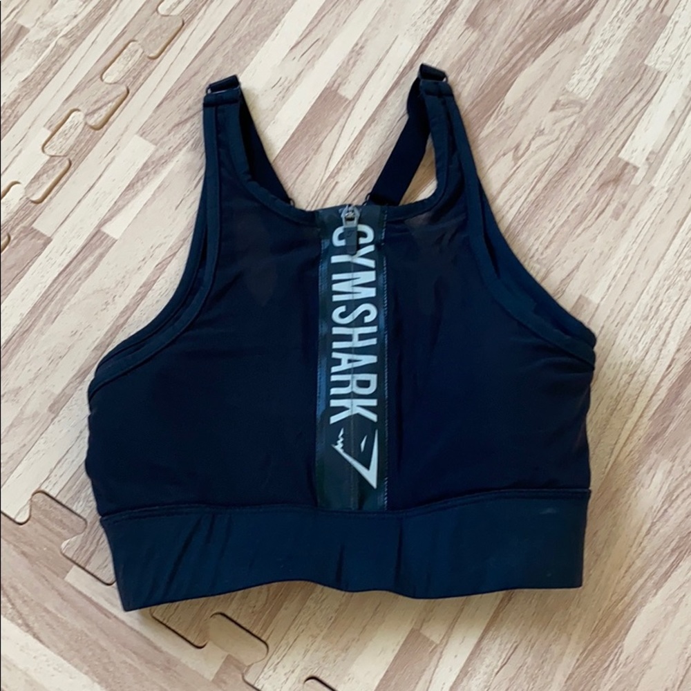 Gymshark Zip Up Sports Bra - XS
